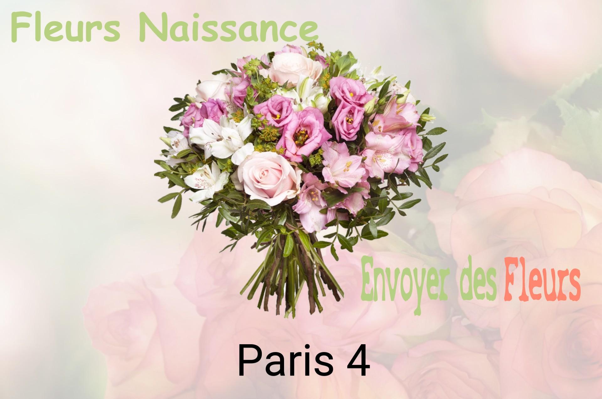 Bouquet de fleurs de naissance livré à Paris-4