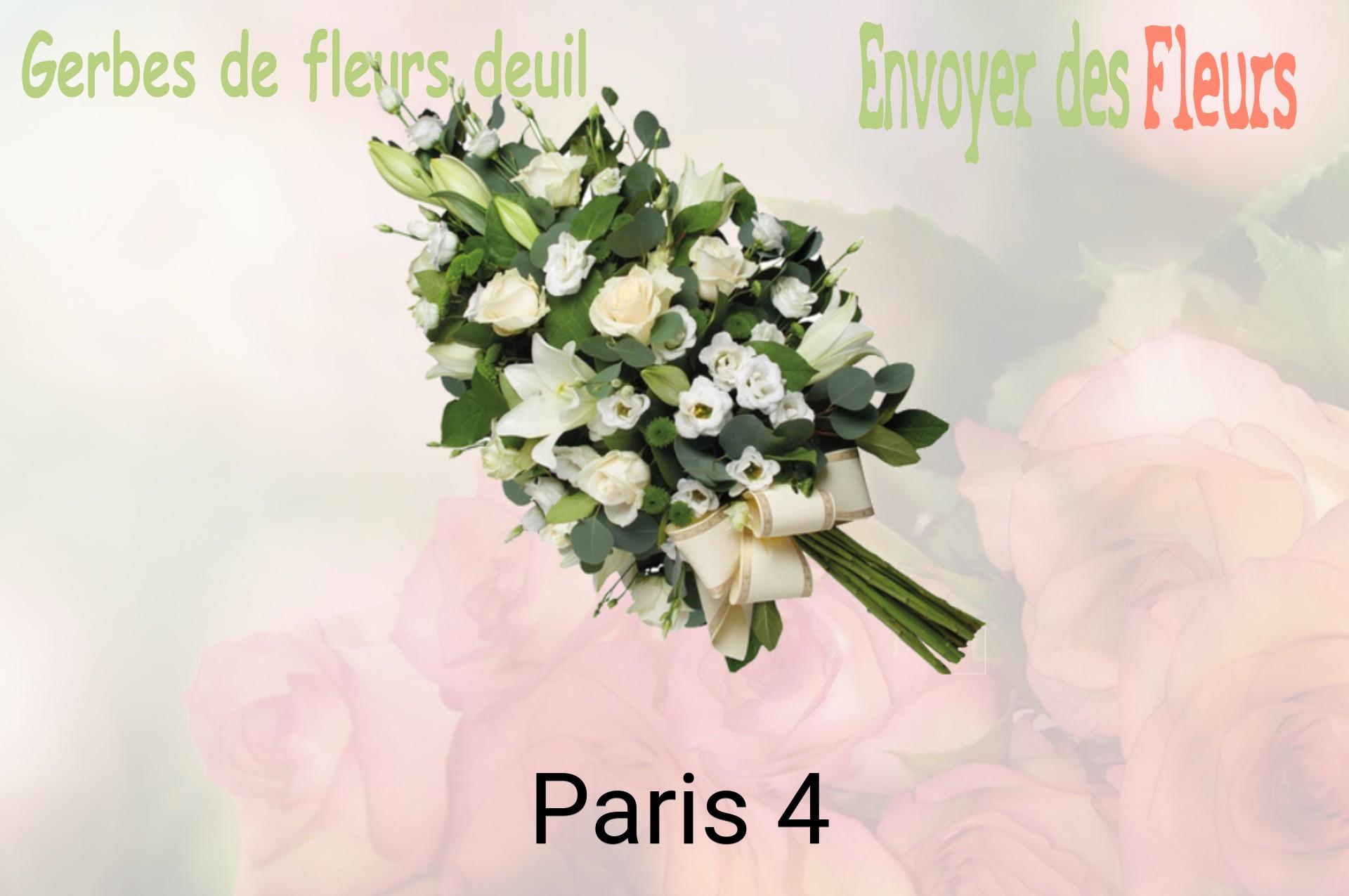 Gerbe de fleurs de deuil livrée à Paris-4